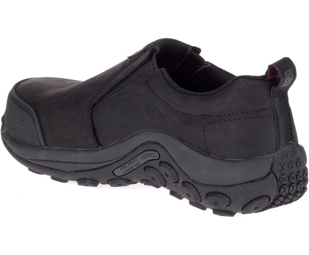 Slip On Senhora - Merrell Jungle Moc Esd Comp Toe Work - Pretas - QJS729641